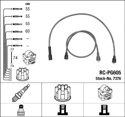 NGK 7376 Ignition Cable Kit